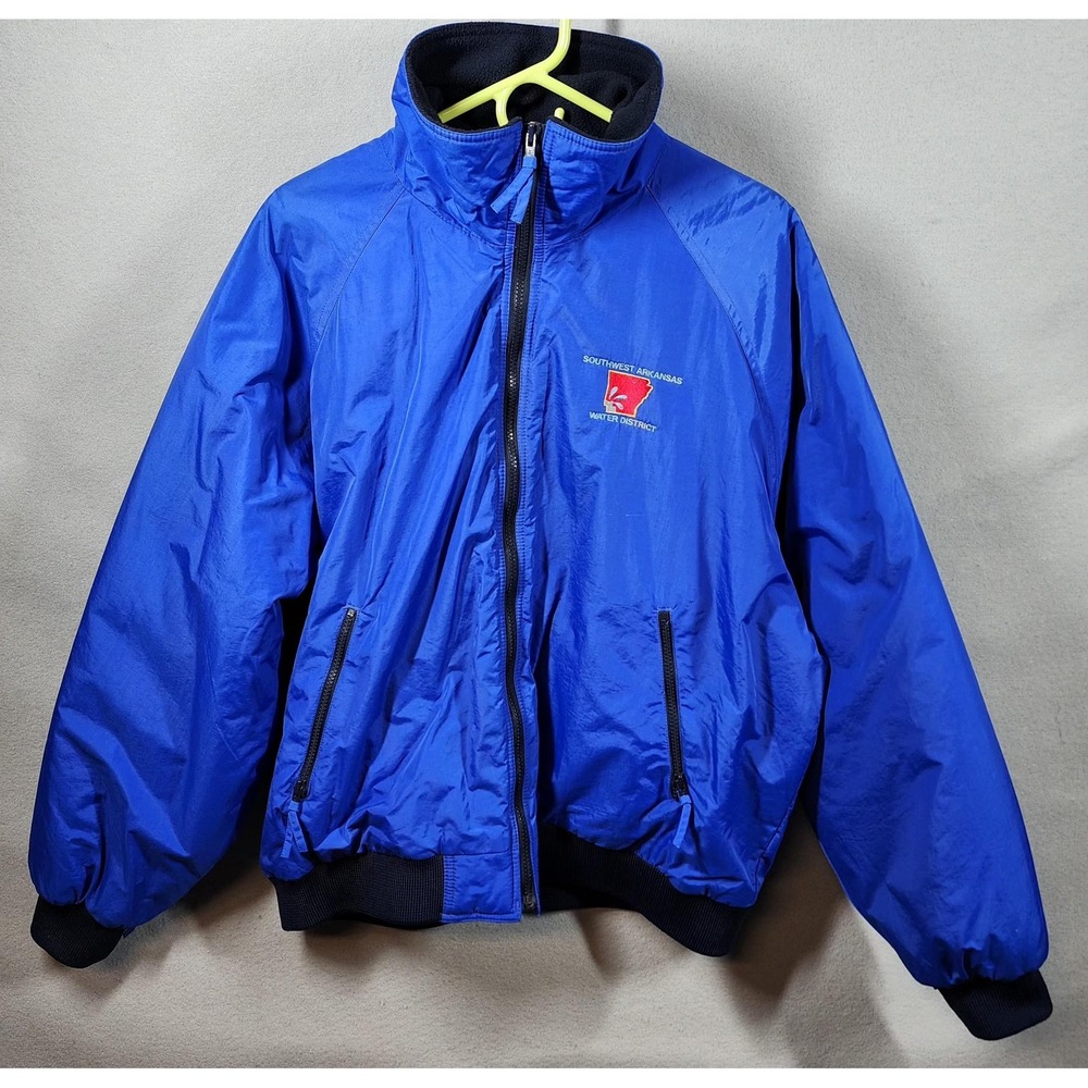 Vintage WearGuard Jacket‎ Mens XL Blue Insulated Fleece Lined Water Resistant